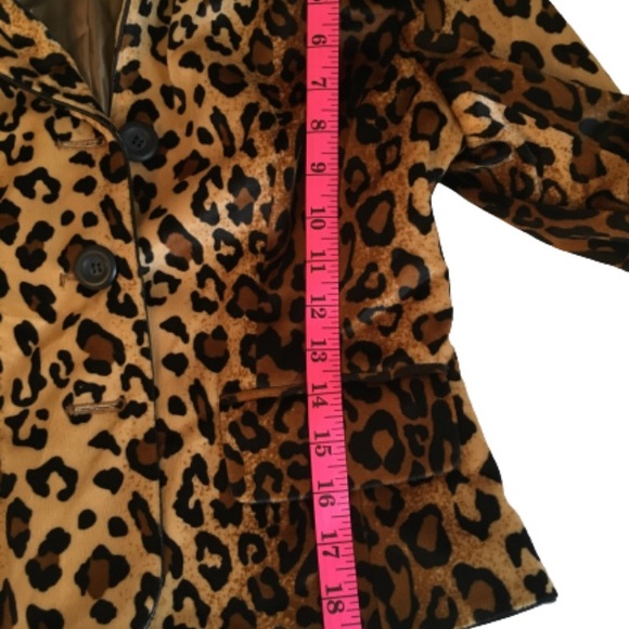 A Line Leopard Print Blazer - Picture 7 of 10